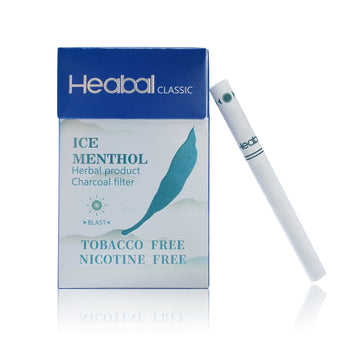 Heabal Ice Menthol Herbal Cigarettes - Tobacco & Nicotine Free | 10 Pack Carton (200 Sticks)