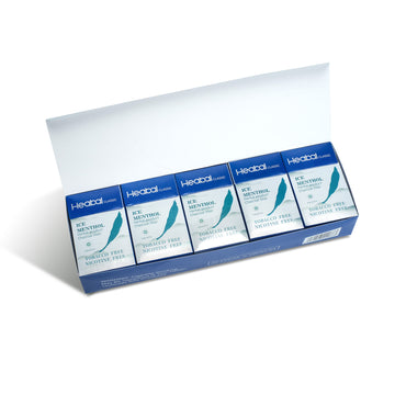 Heabal Ice Menthol Herbal Cigarettes - Tobacco & Nicotine Free | 10 Pack Carton (200 Sticks)