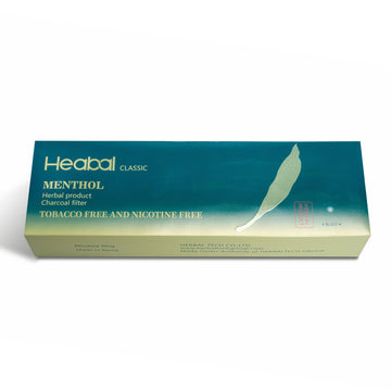 Heabal Menthol Herbal Cigarettes - Tobacco & Nicotine Free | 10 Pack Carton (200 Sticks)