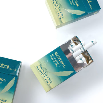 Heabal Menthol Herbal Cigarettes - Tobacco & Nicotine Free | 10 Pack Carton (200 Sticks)
