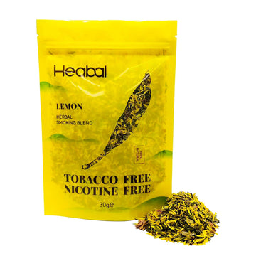 Heabal Herbal Smoking Blend - Lemon - Tobacco & Nicotine Free | 30g Pouch