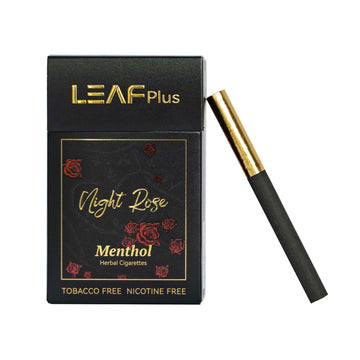LeafPlus Night Rose Herbal Cigarettes - Tobacco & Nicotine Free | 10 Pack Carton (200 Sticks)