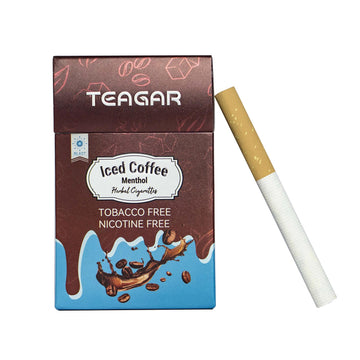 Teagar Coffee Flavor Herbal Cigarettes - Tobacco & Nicotine Free | 10 Pack Carton (200 Sticks)